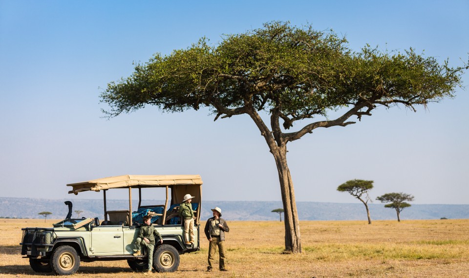 Una famiglia durante un safari in Africa | Abbigliamento safari in Africa