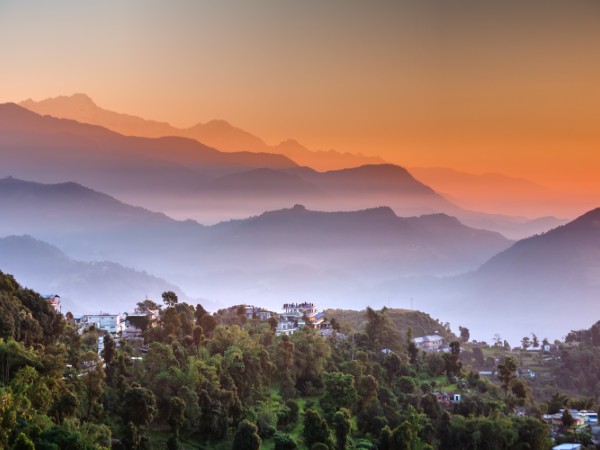 L’alba vista Himalaya da Sarangkot